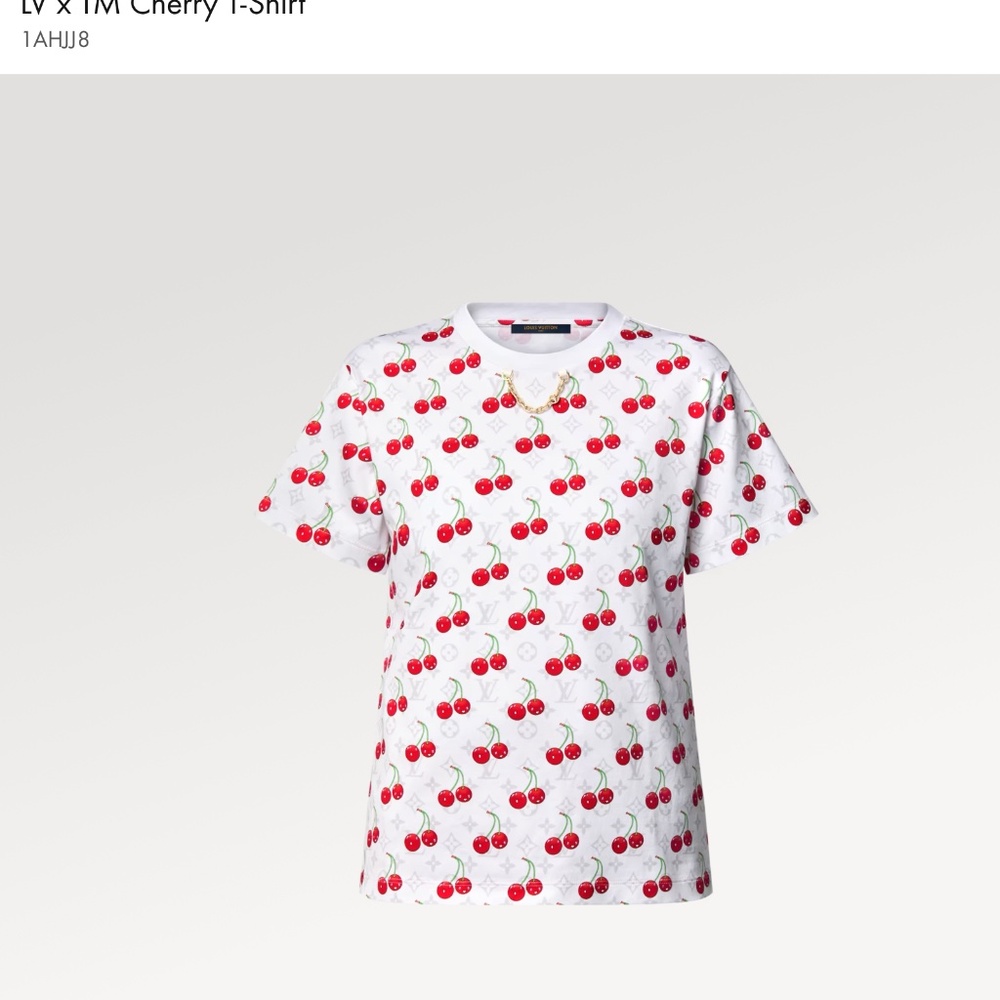 2025 Pre-Production New LV x Murakami CHERRY T-Shirt Small